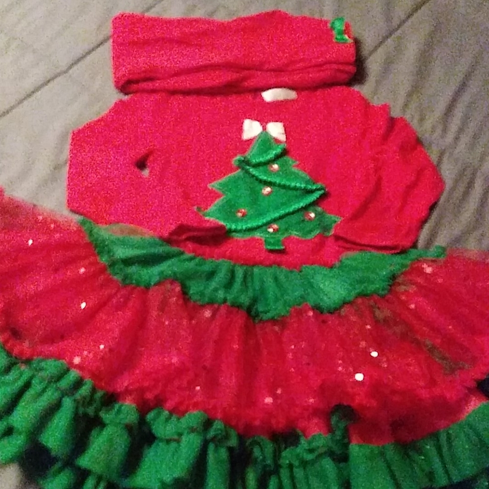 Emily rose Christmas dress with leggings